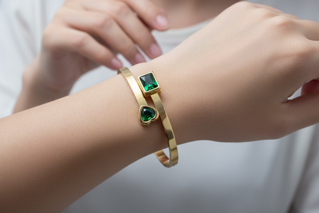 Emerald Embrace Bracelet - Baby Size