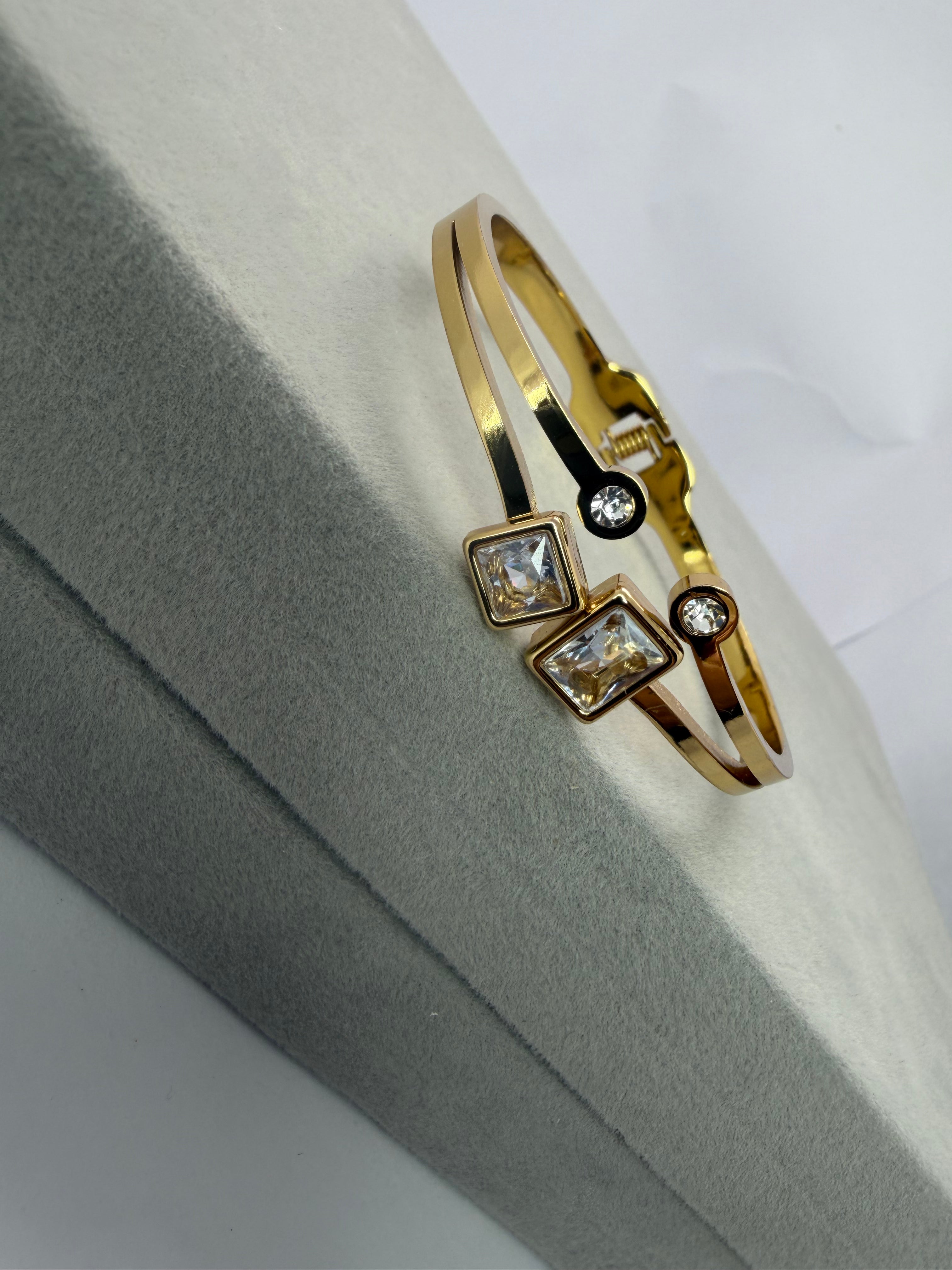 Twin stone Bracelet - Baby size