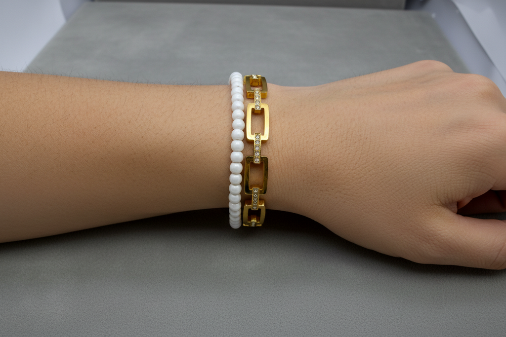 Stone Link Bracelet