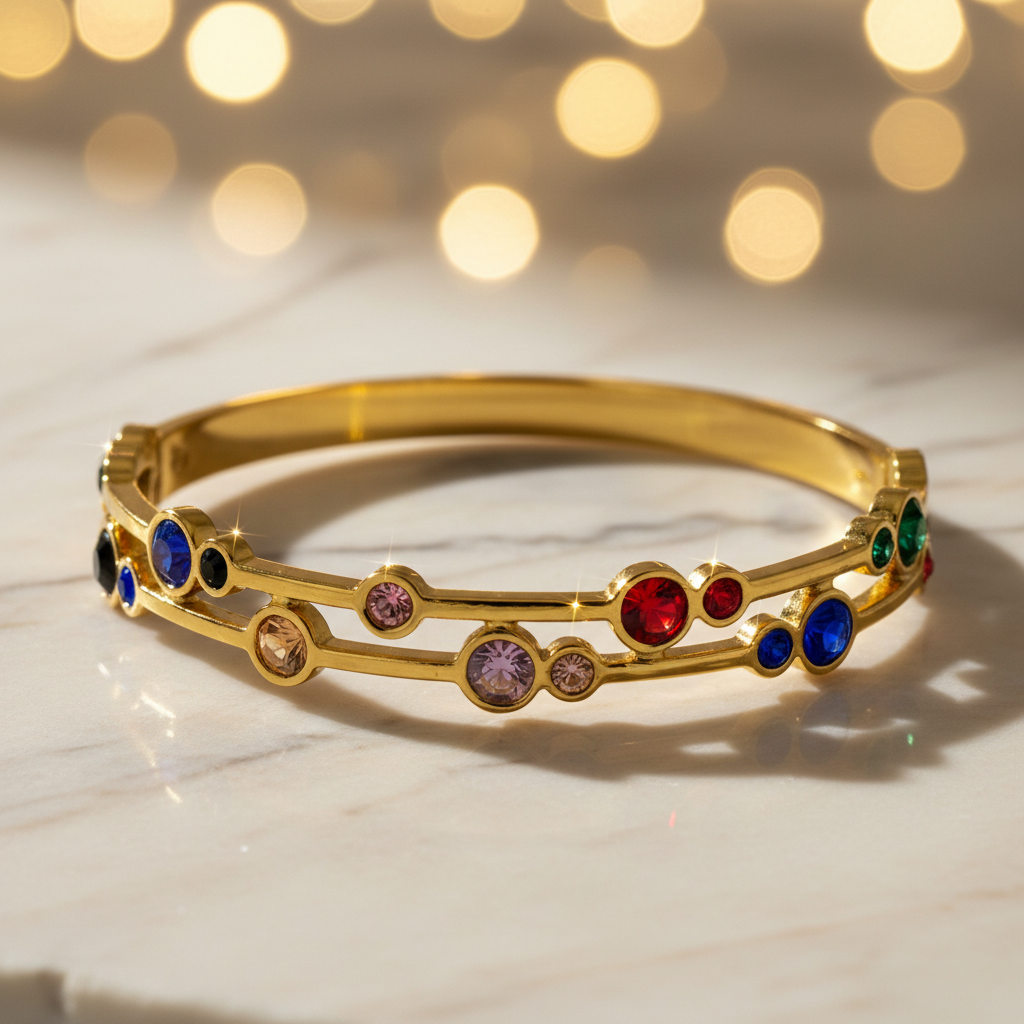 Rainbow Bangle Bracelet