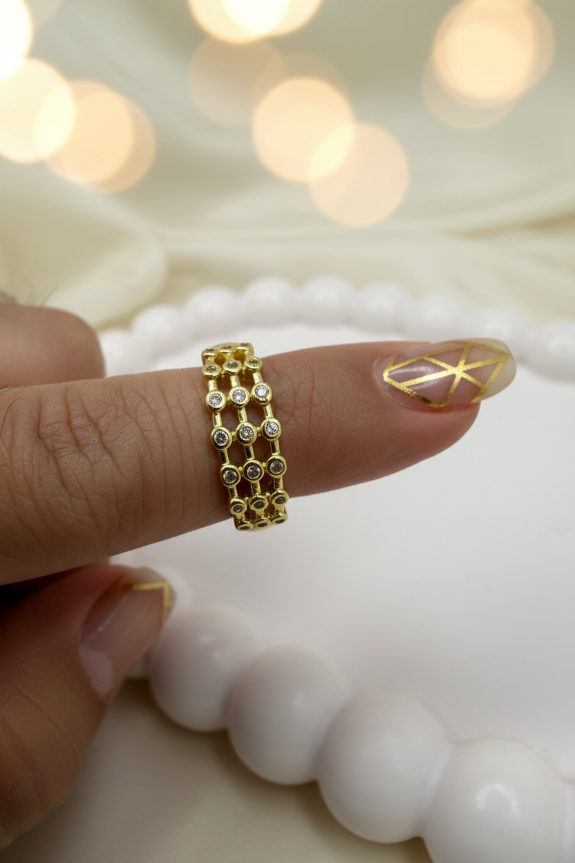 Golden Net Ring