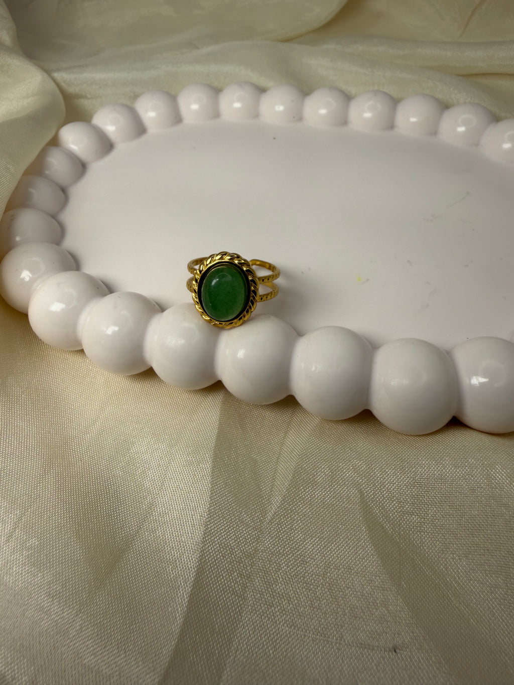 Green Stone Ring