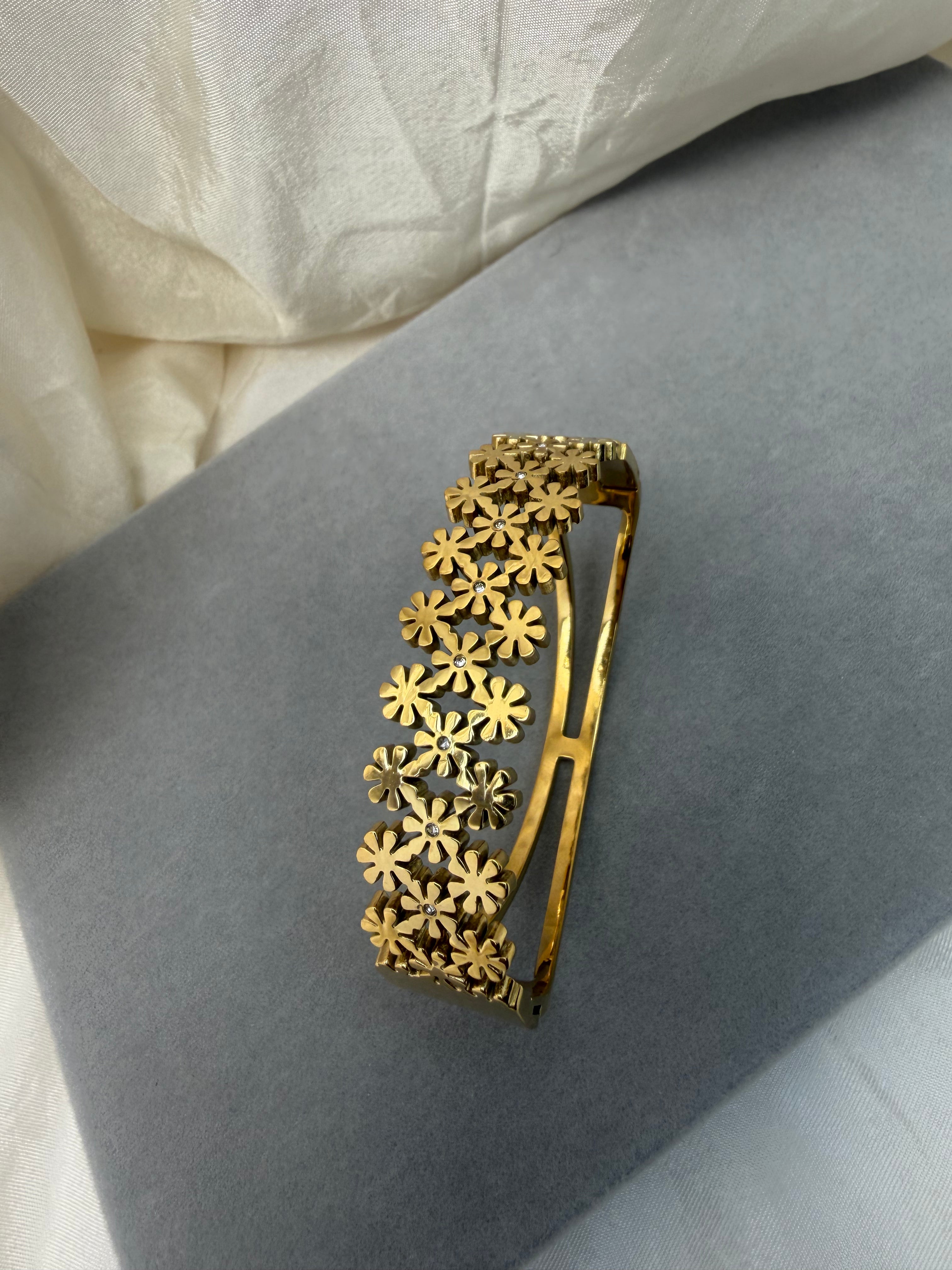 Petal Grid Bangle