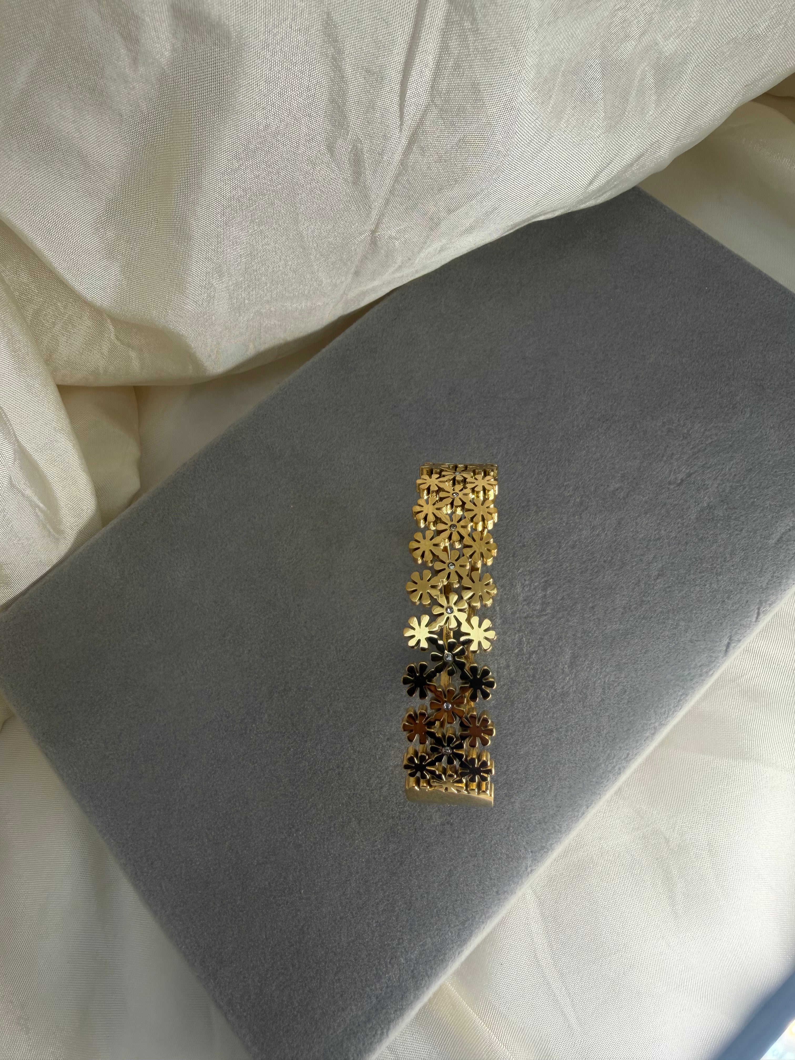 Petal Grid Bangle
