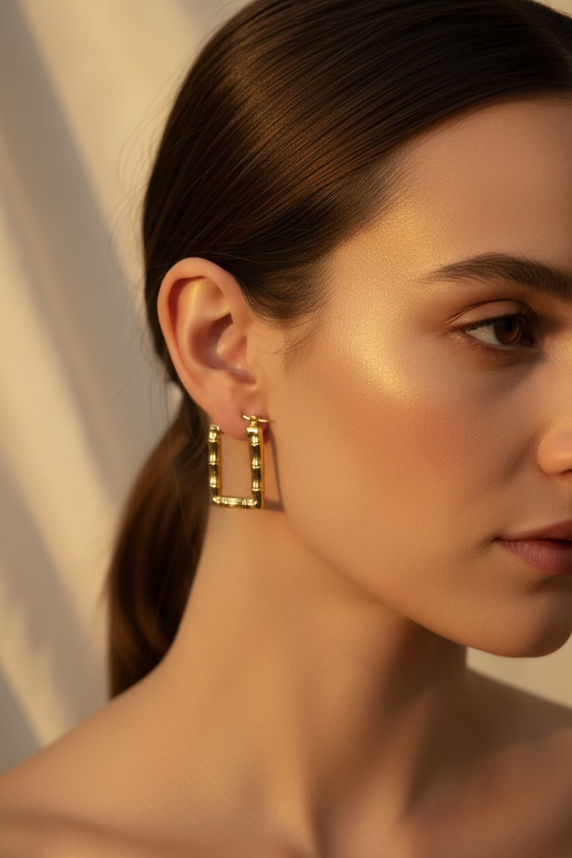 Bamboo Luxe Hoops