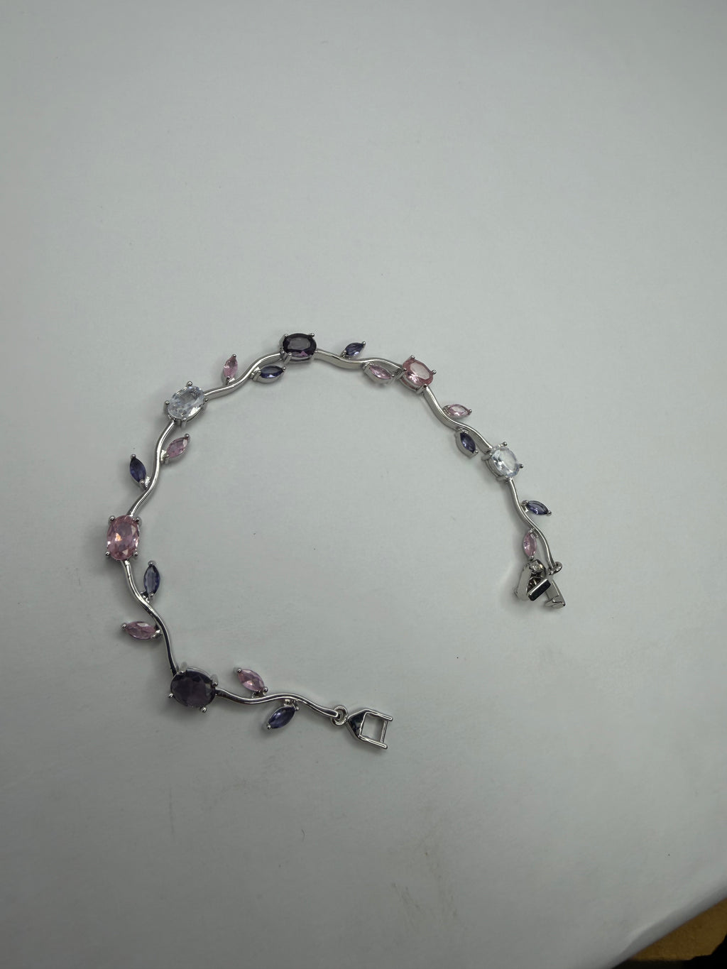 Tulip bracelet - silver pink