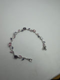 Tulip bracelet - silver pink