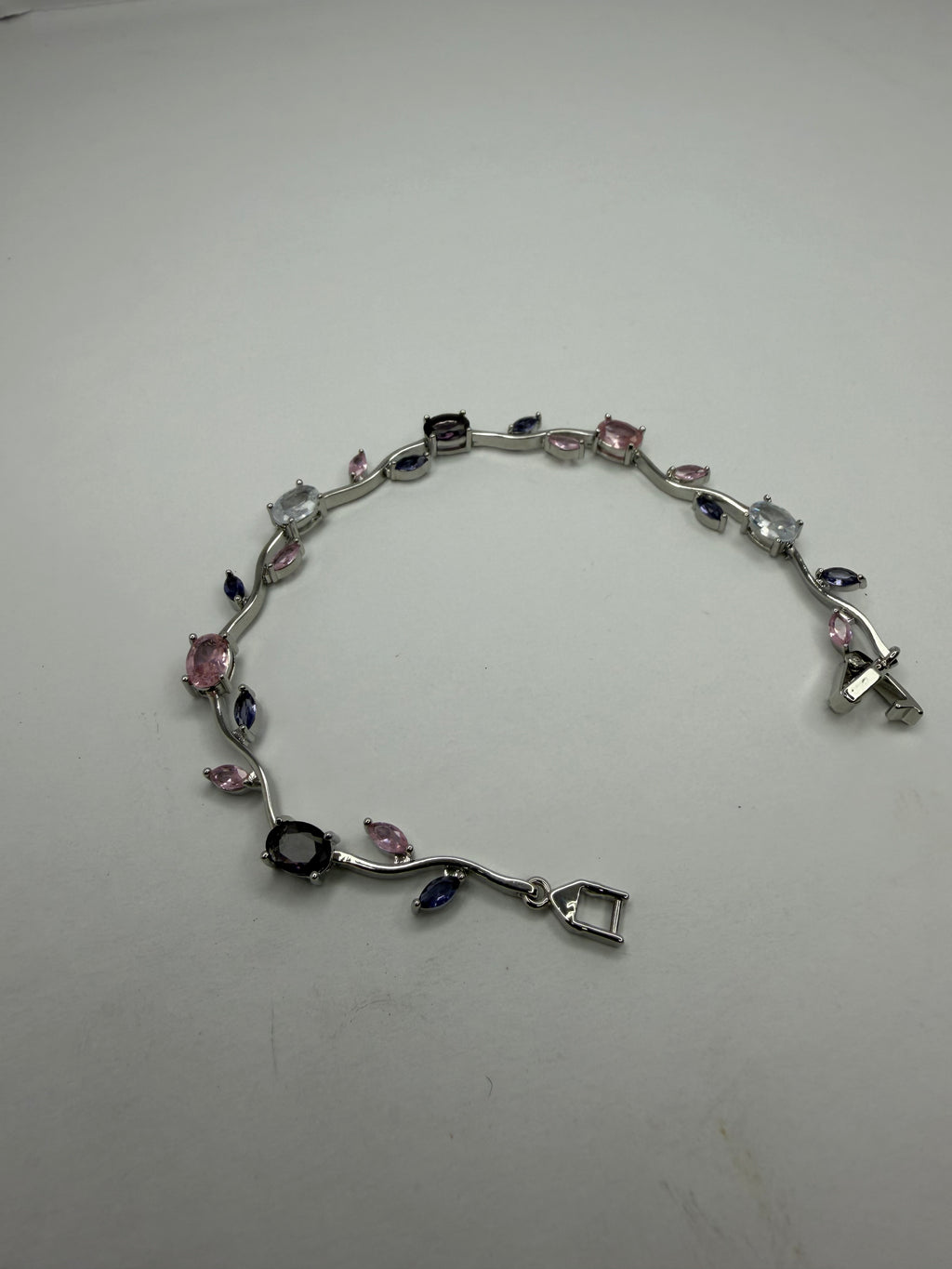 Tulip bracelet - silver pink