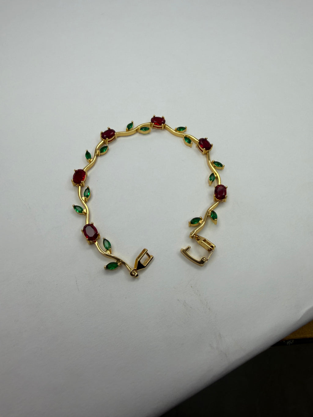 Tulip bracelet - golden red