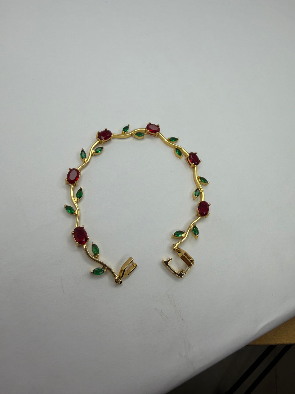Tulip bracelet - golden red