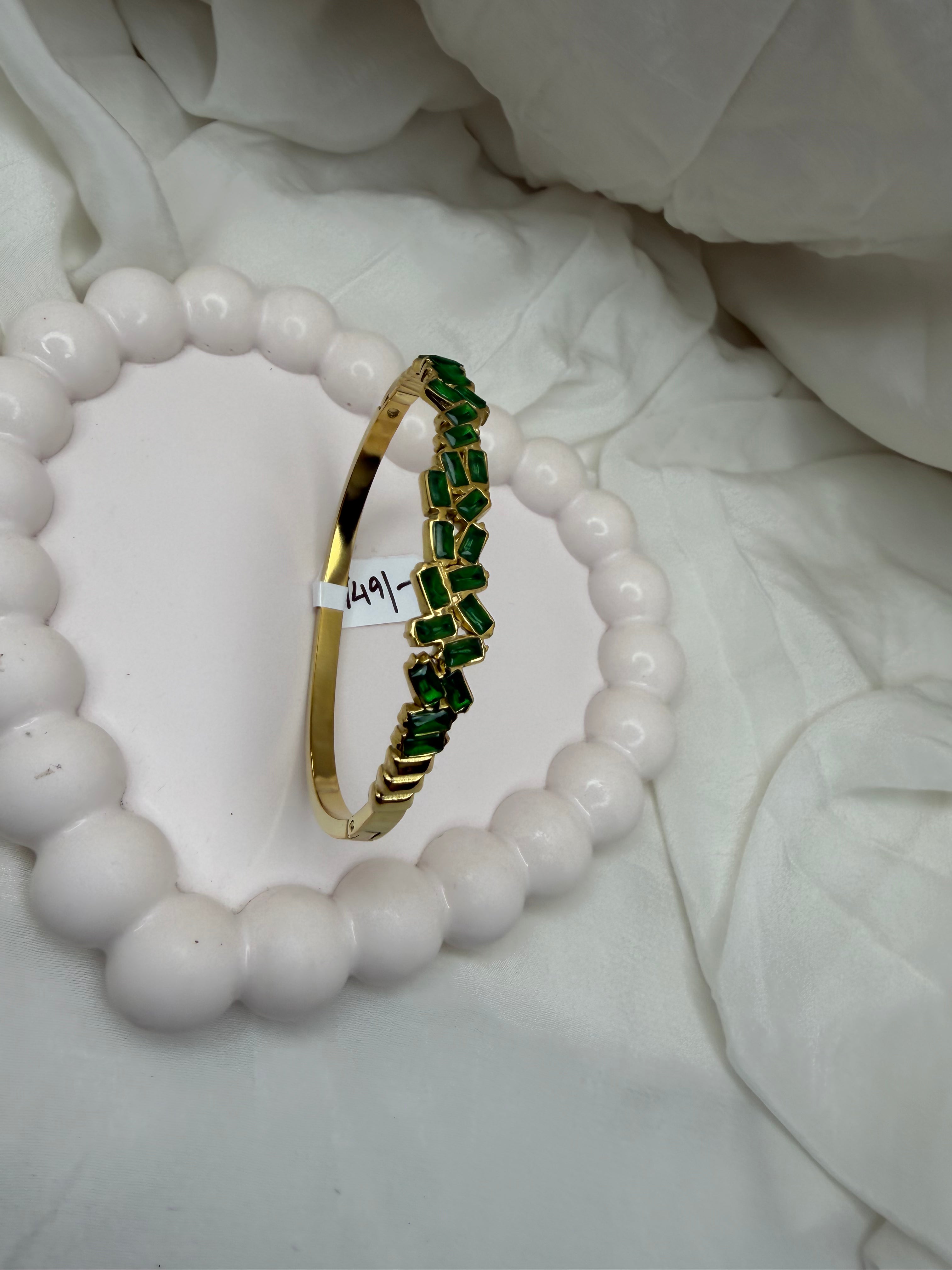 Emerald Cascade Bangle