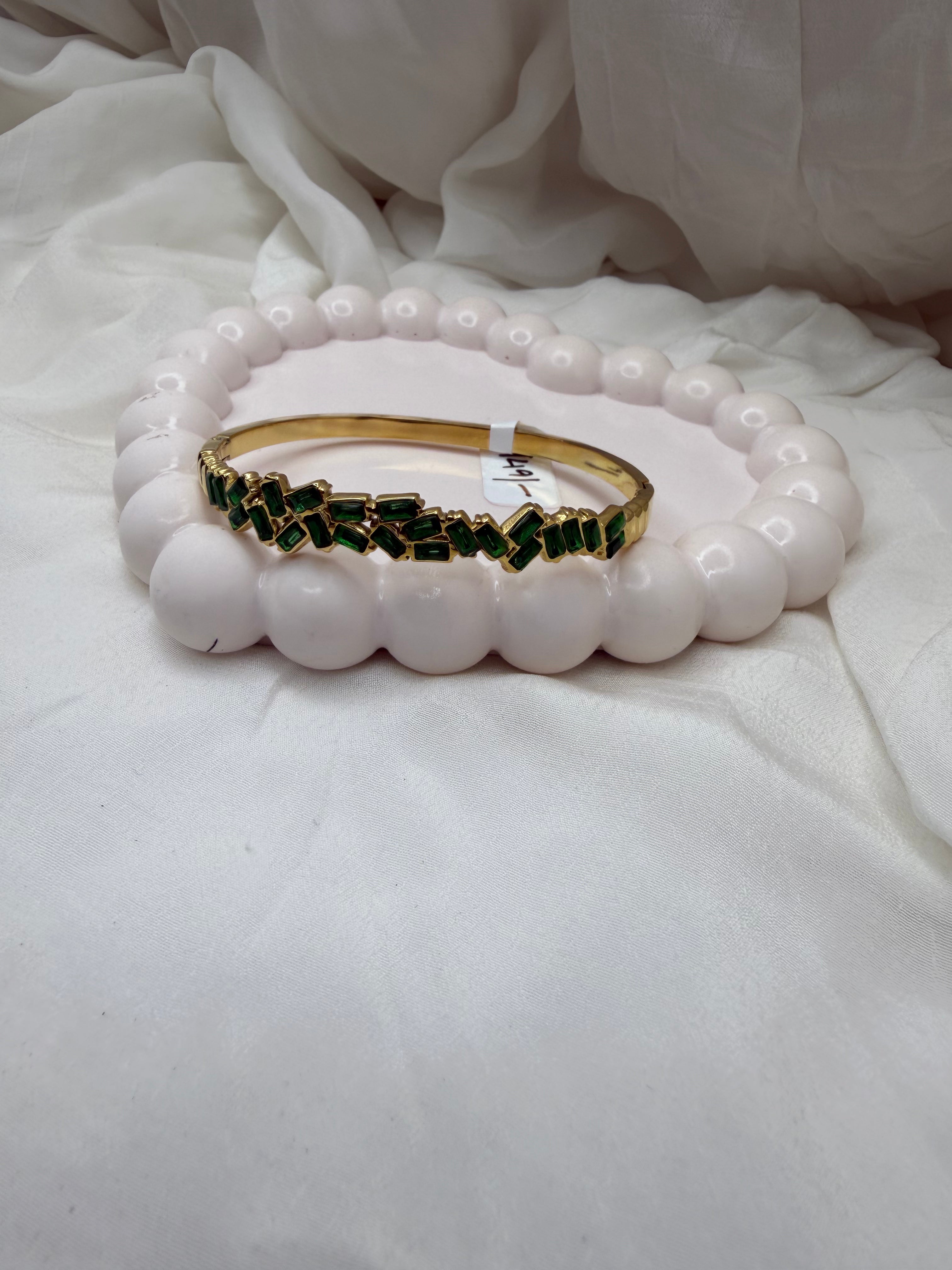 Emerald Cascade Bangle