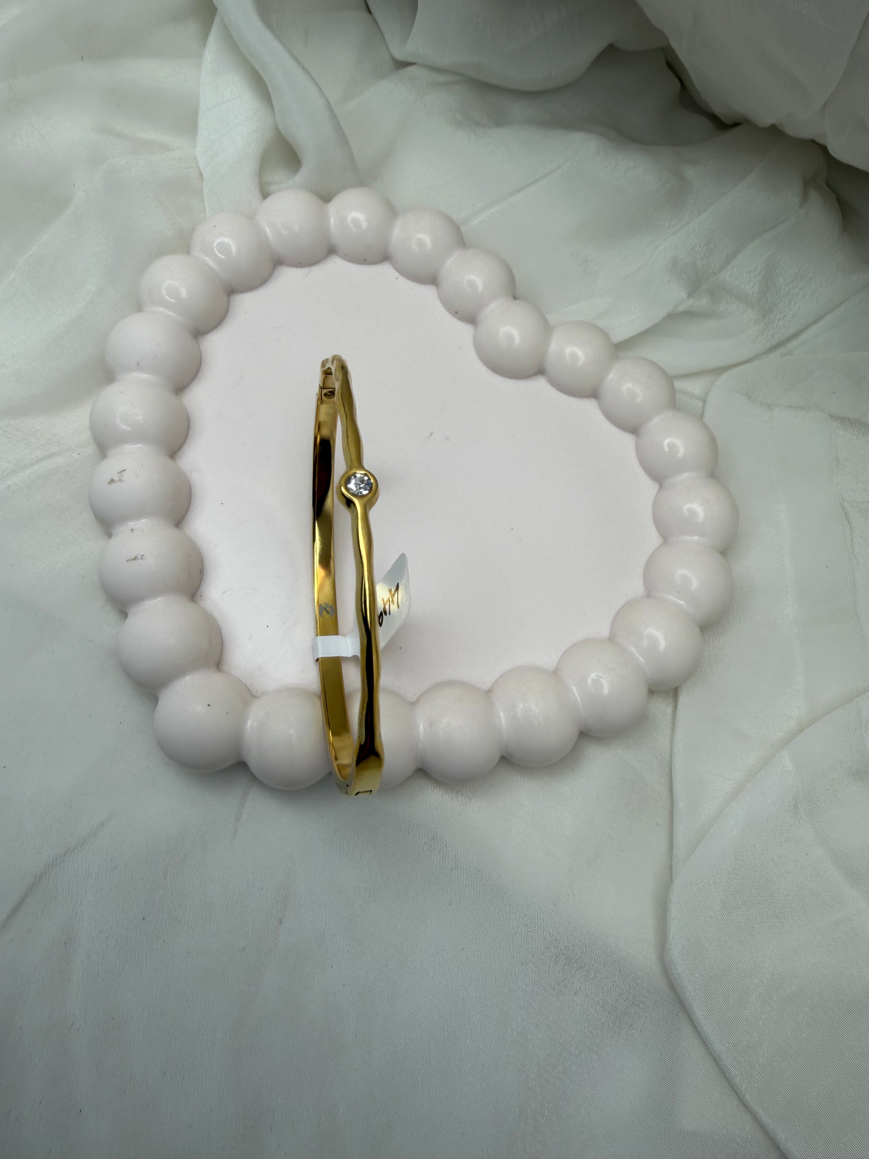 Luna Solitaire Bangle