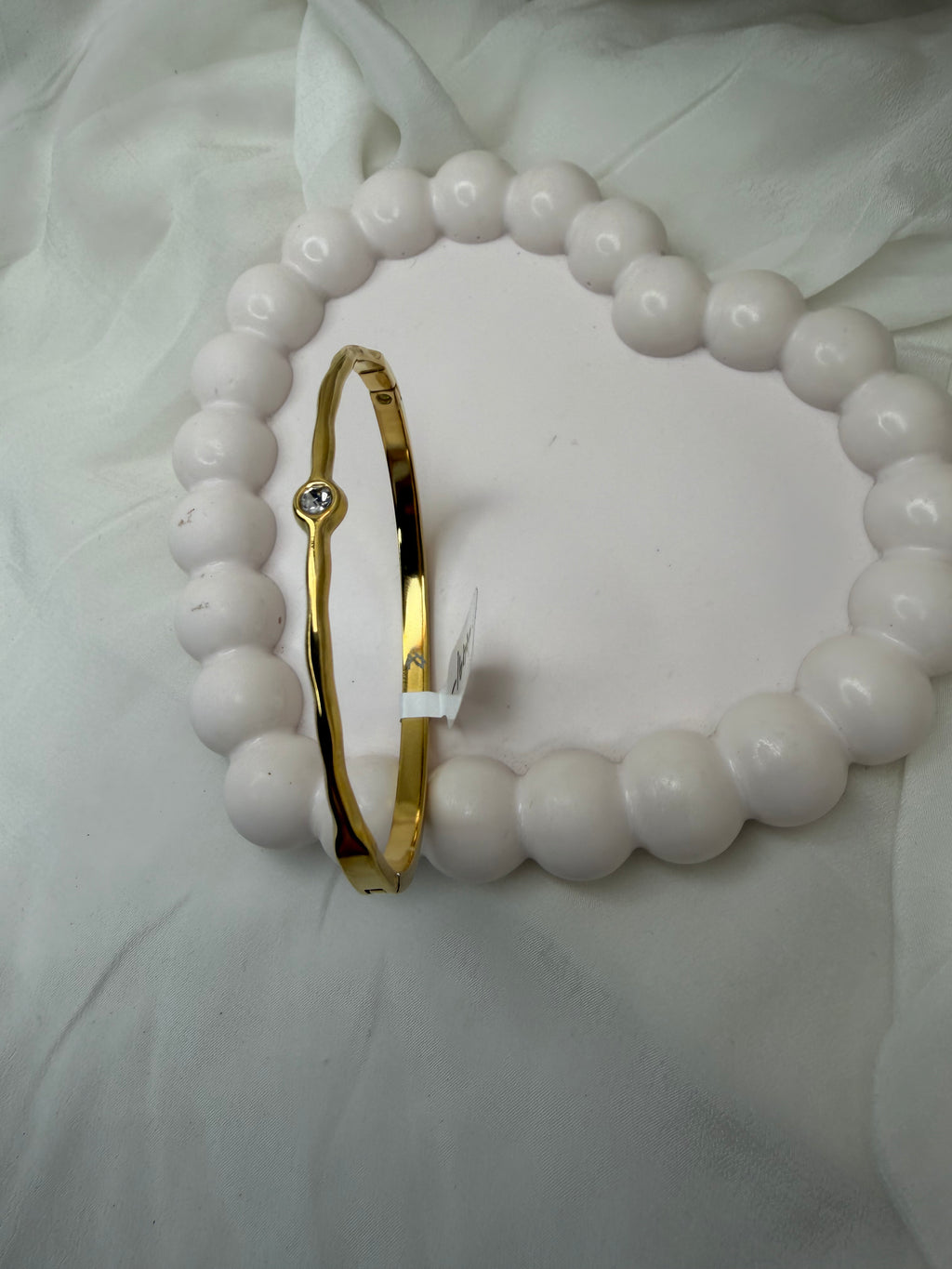 Luna Solitaire Bangle