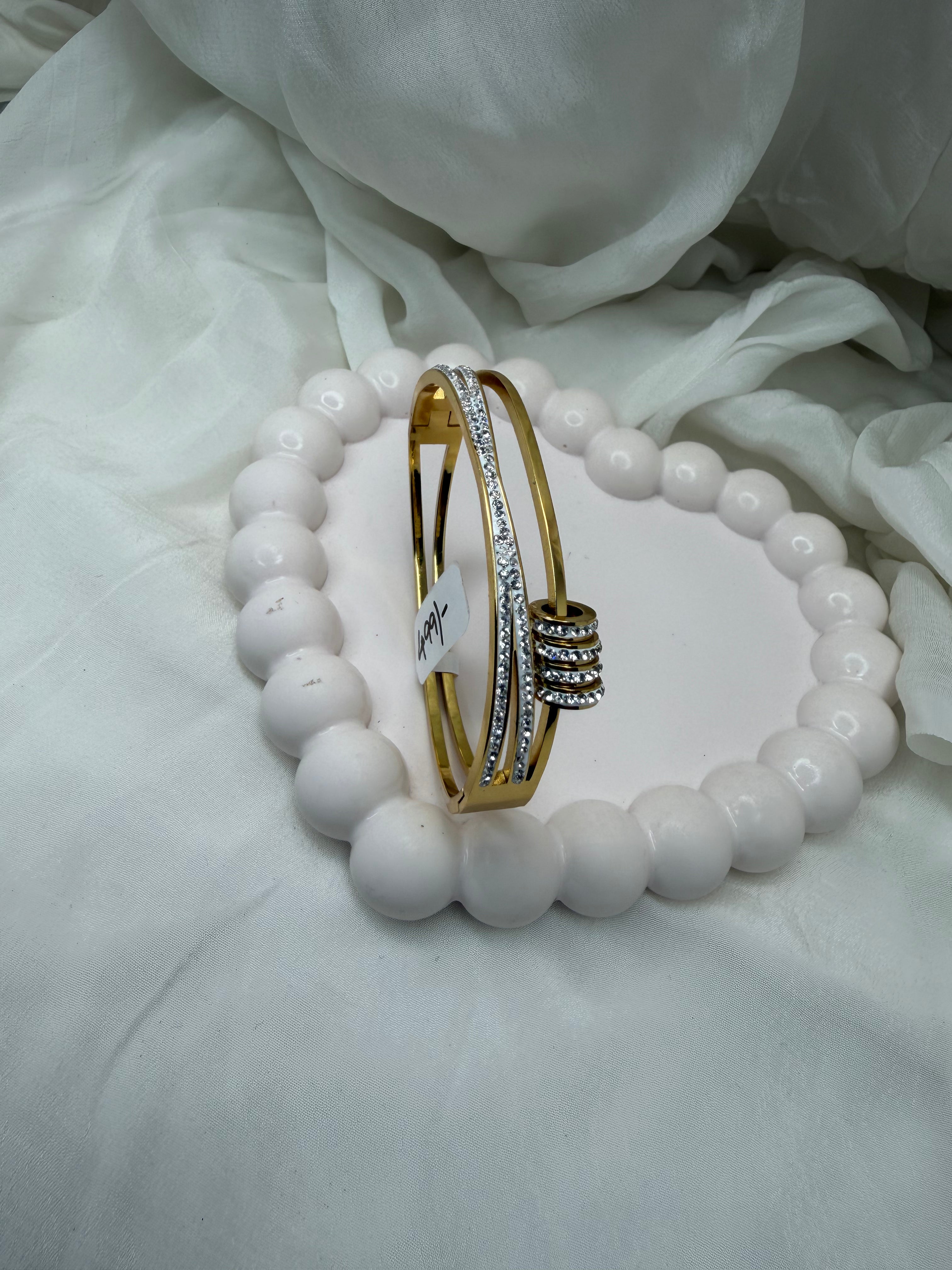 Golden Orbit Bangle