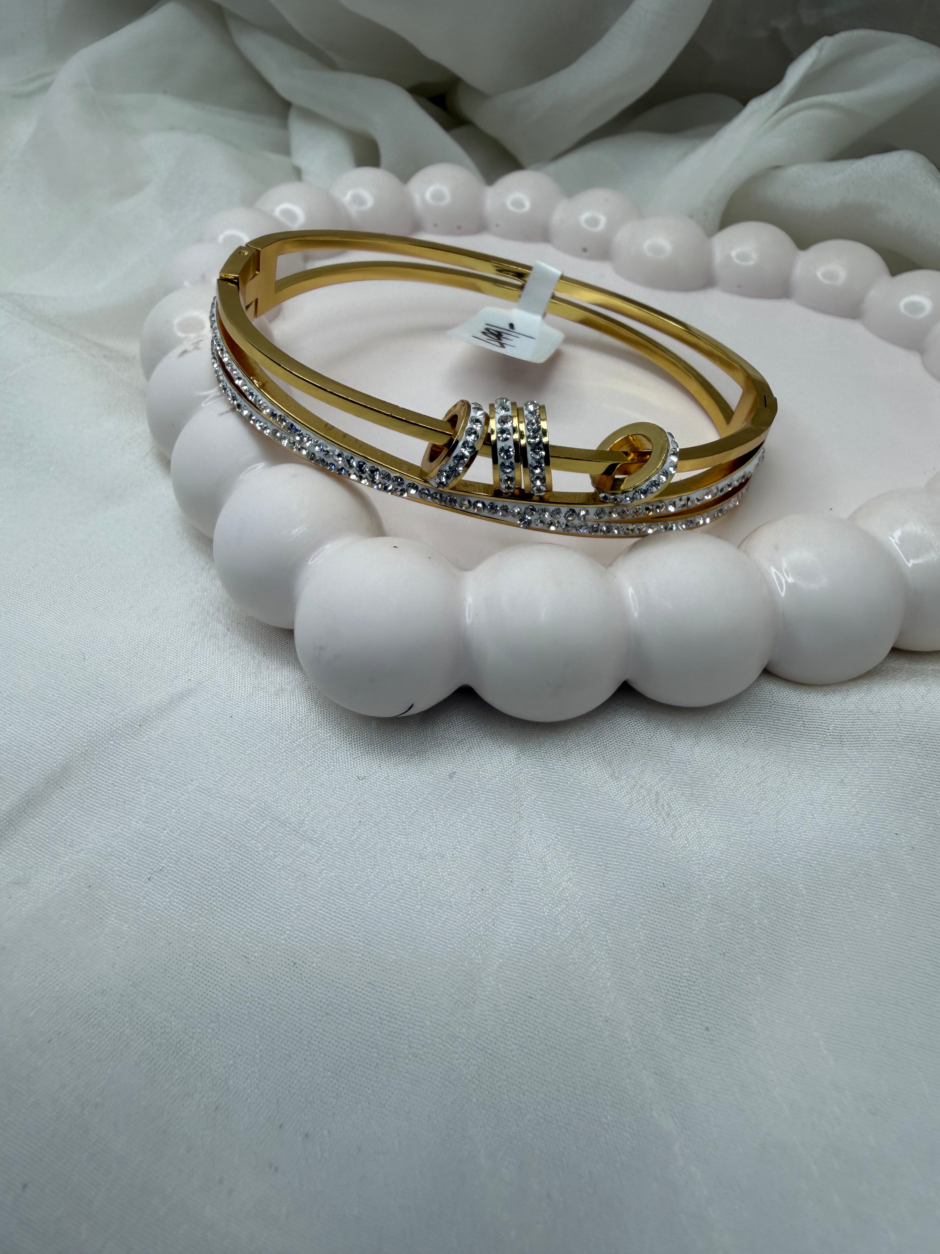 Golden Orbit Bangle