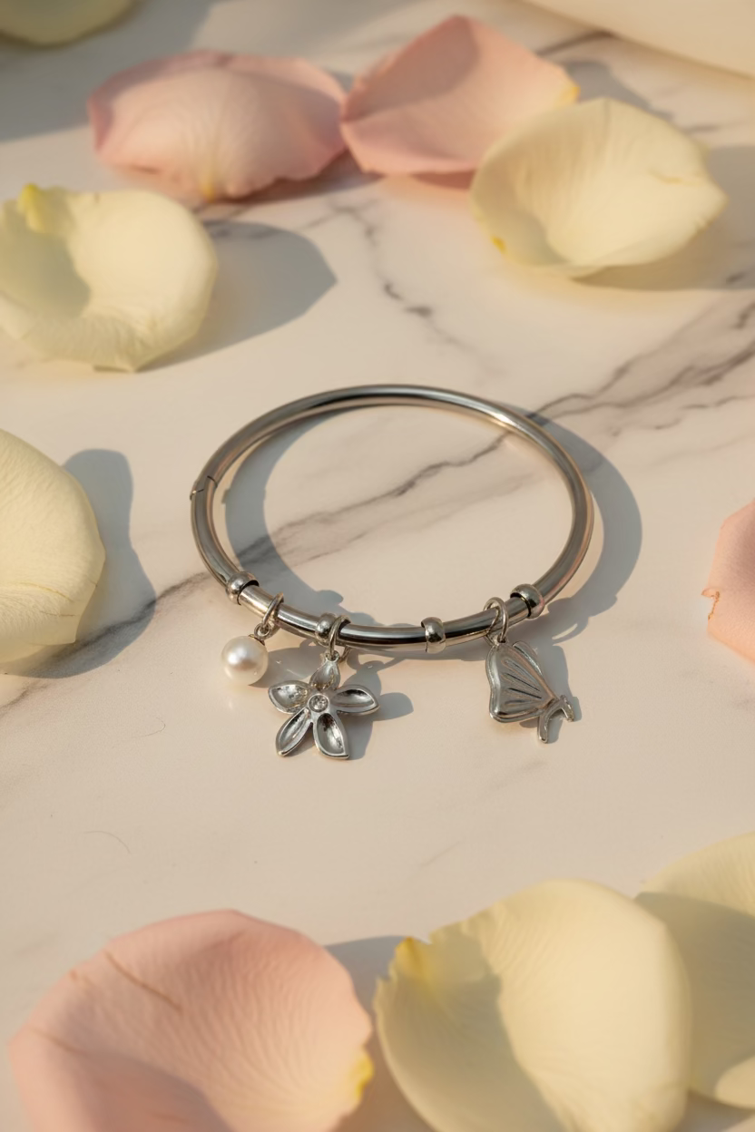 Whisper Charm Bangle