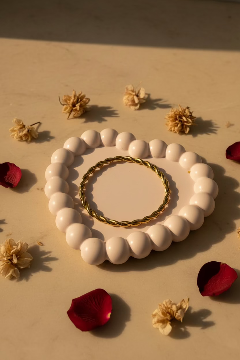 Golden Twist Bangle