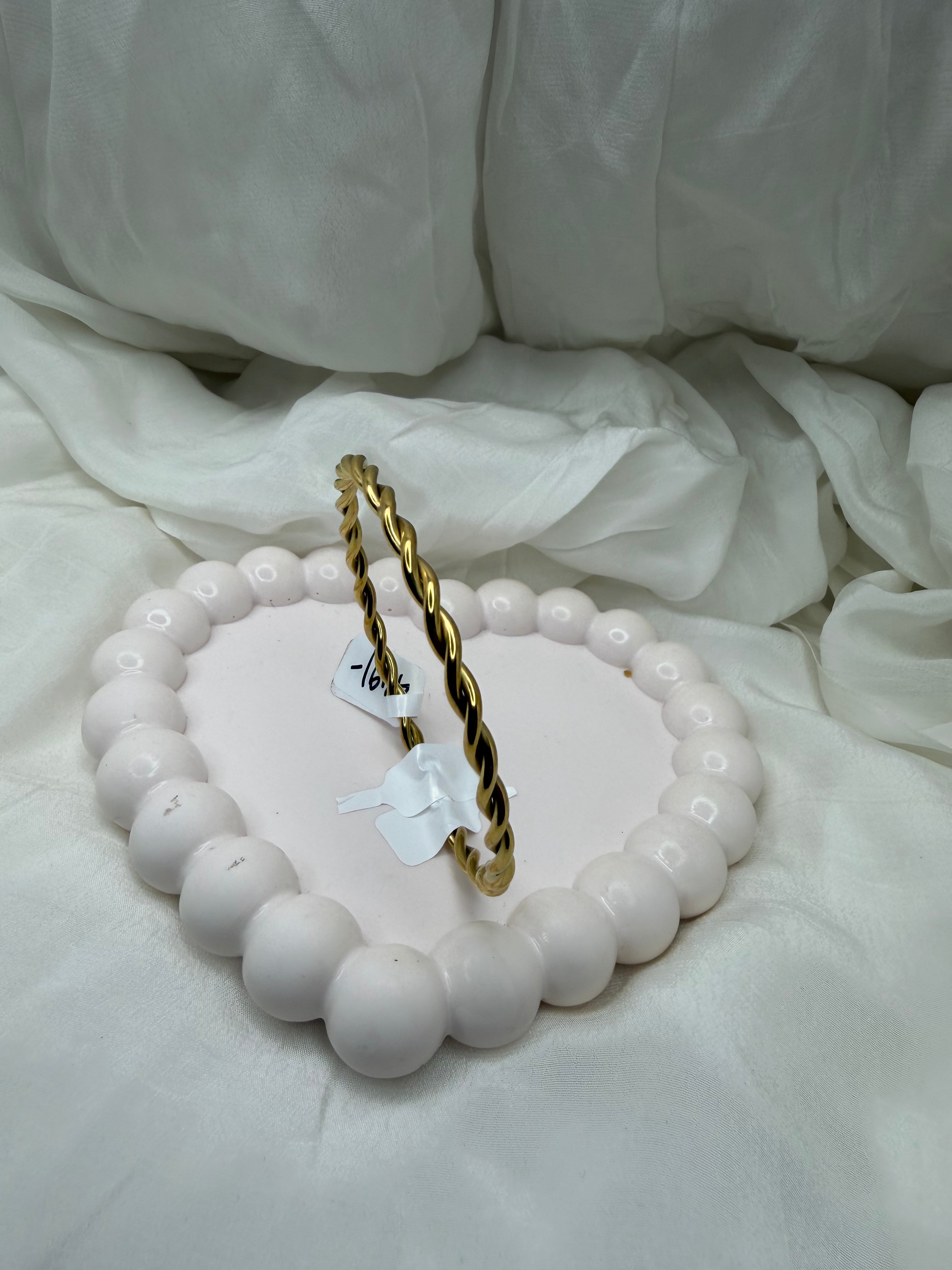 Golden Twist Bangle