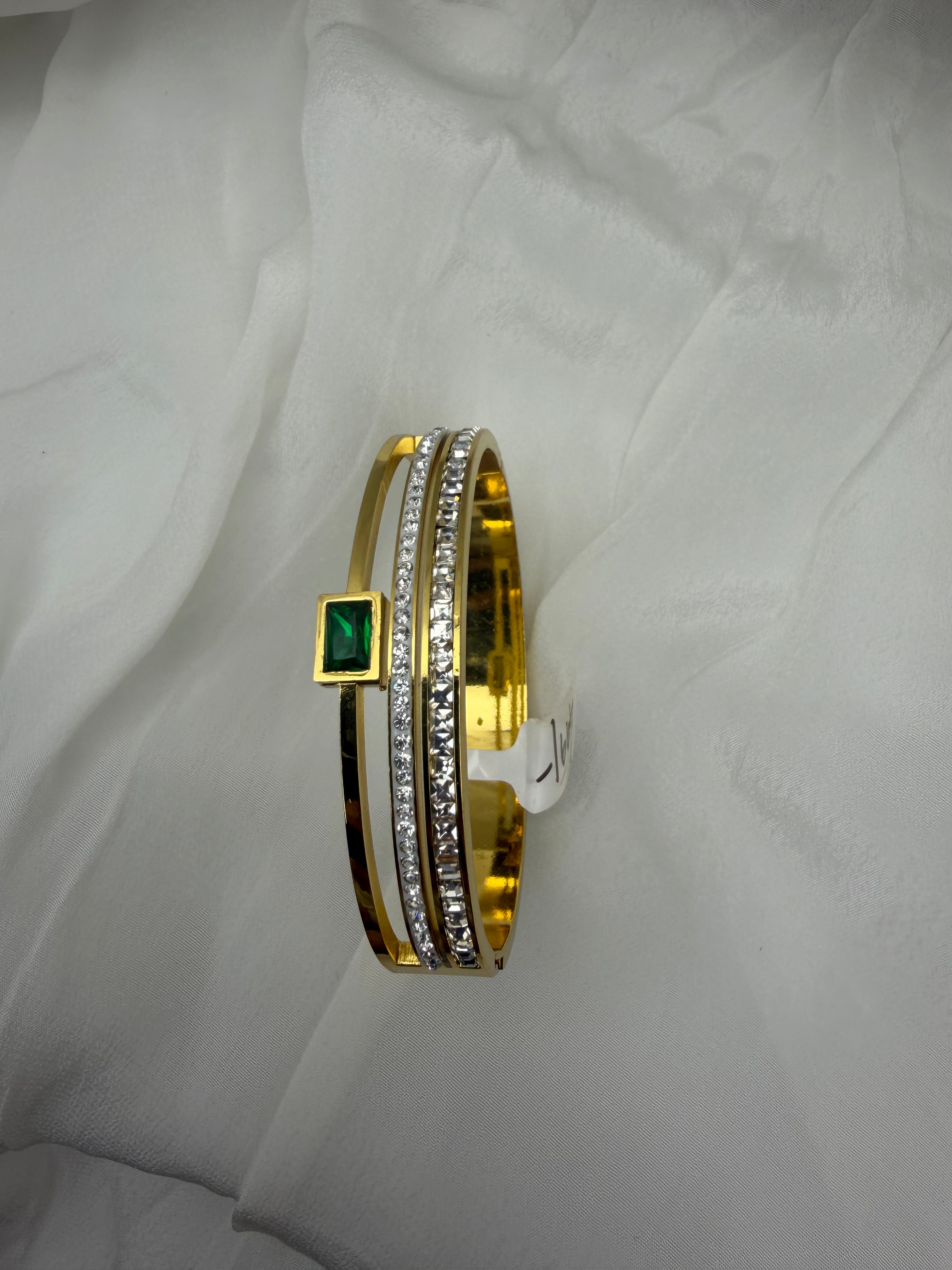Royal Green Spark Bangle