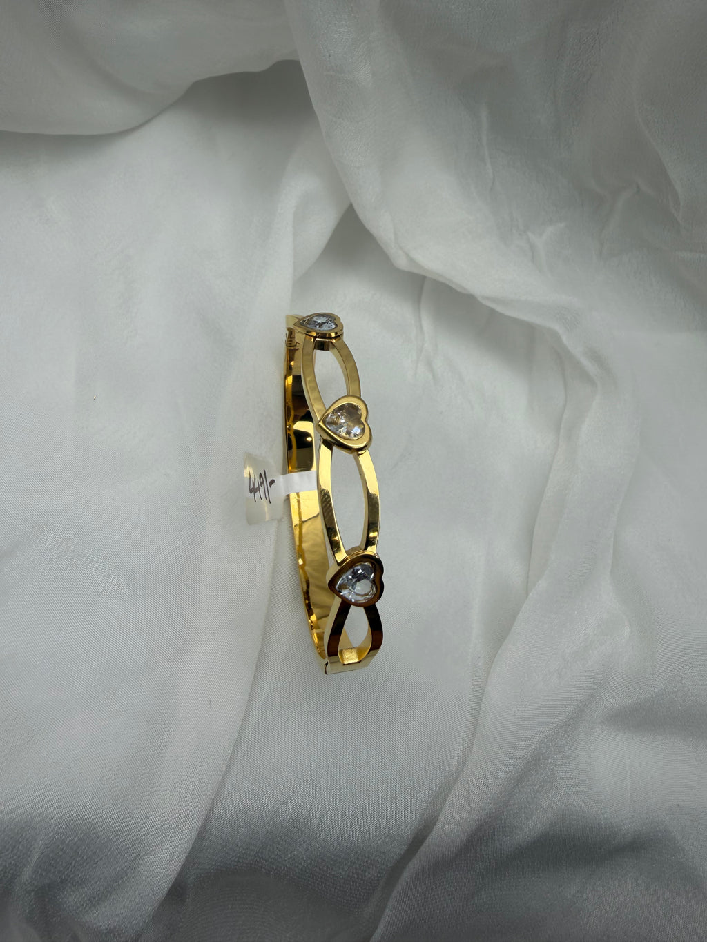 Triple Heart Open Bangle