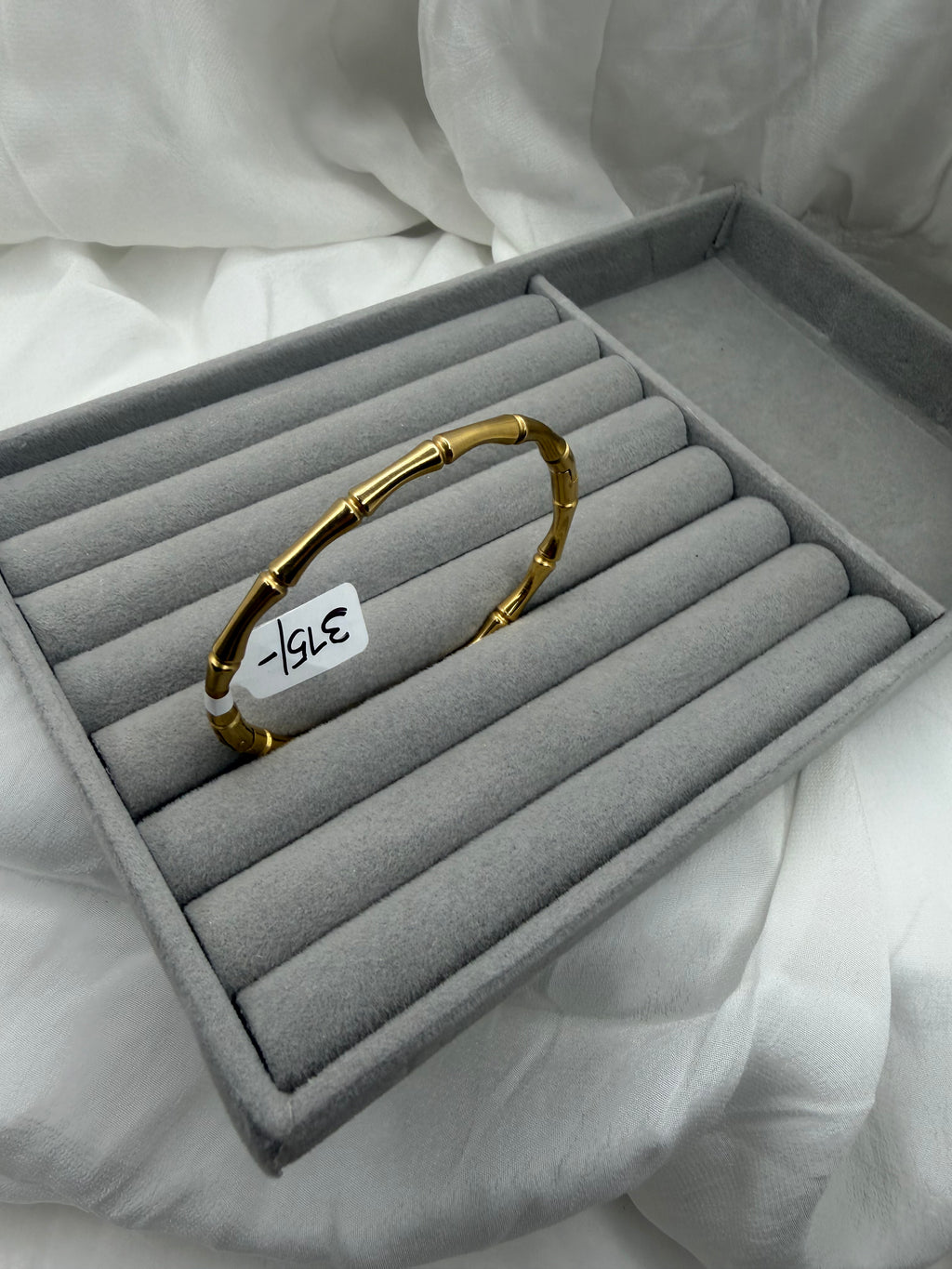 Bamboo Luxe Anti-Tarnish Kada – Gold Bangle