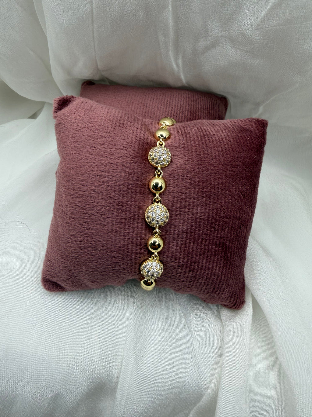 Disco Ball Bead Bracelet