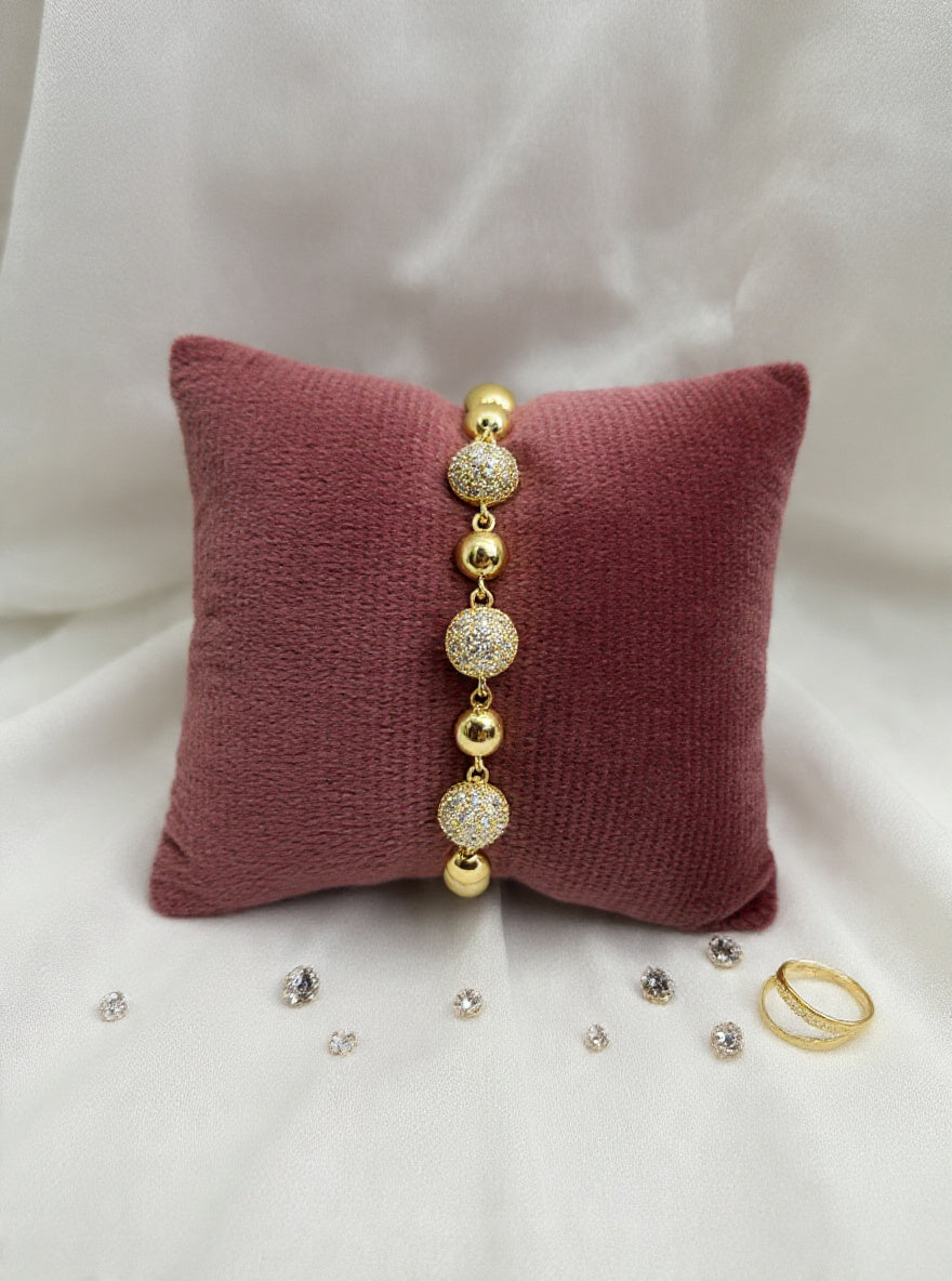 Disco Ball Bead Bracelet