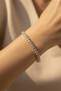 Classic Oval Tennis Bracelet – Clear Crystal