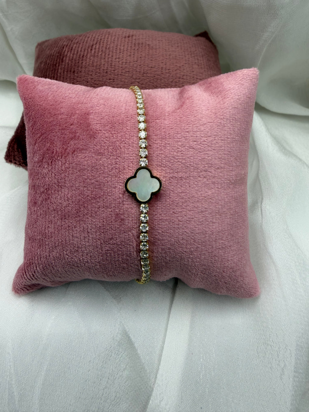 Lucky Clover Tennis Bracelet