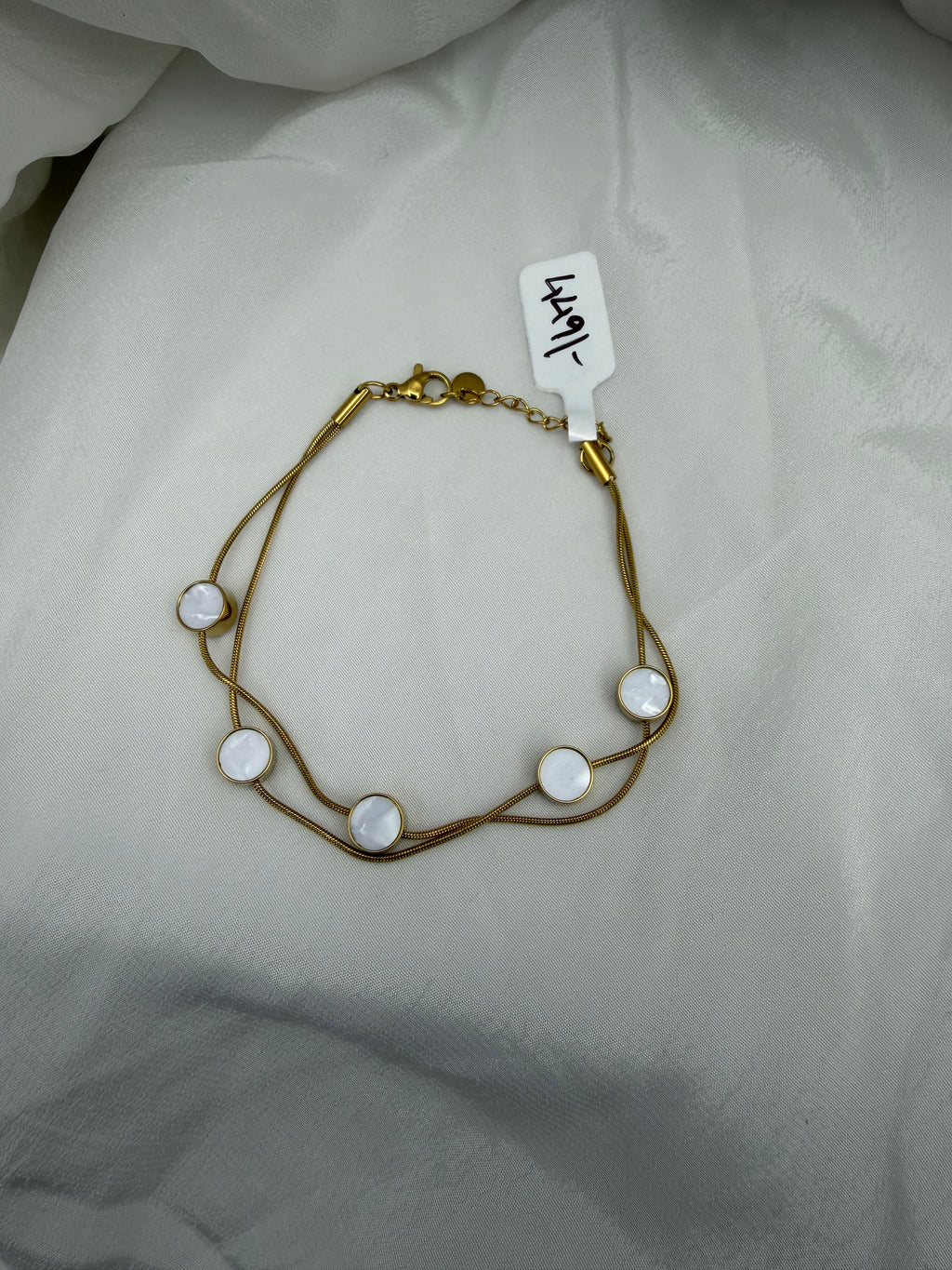 Twin Wave MOP Bracelet – Mother of Pearl