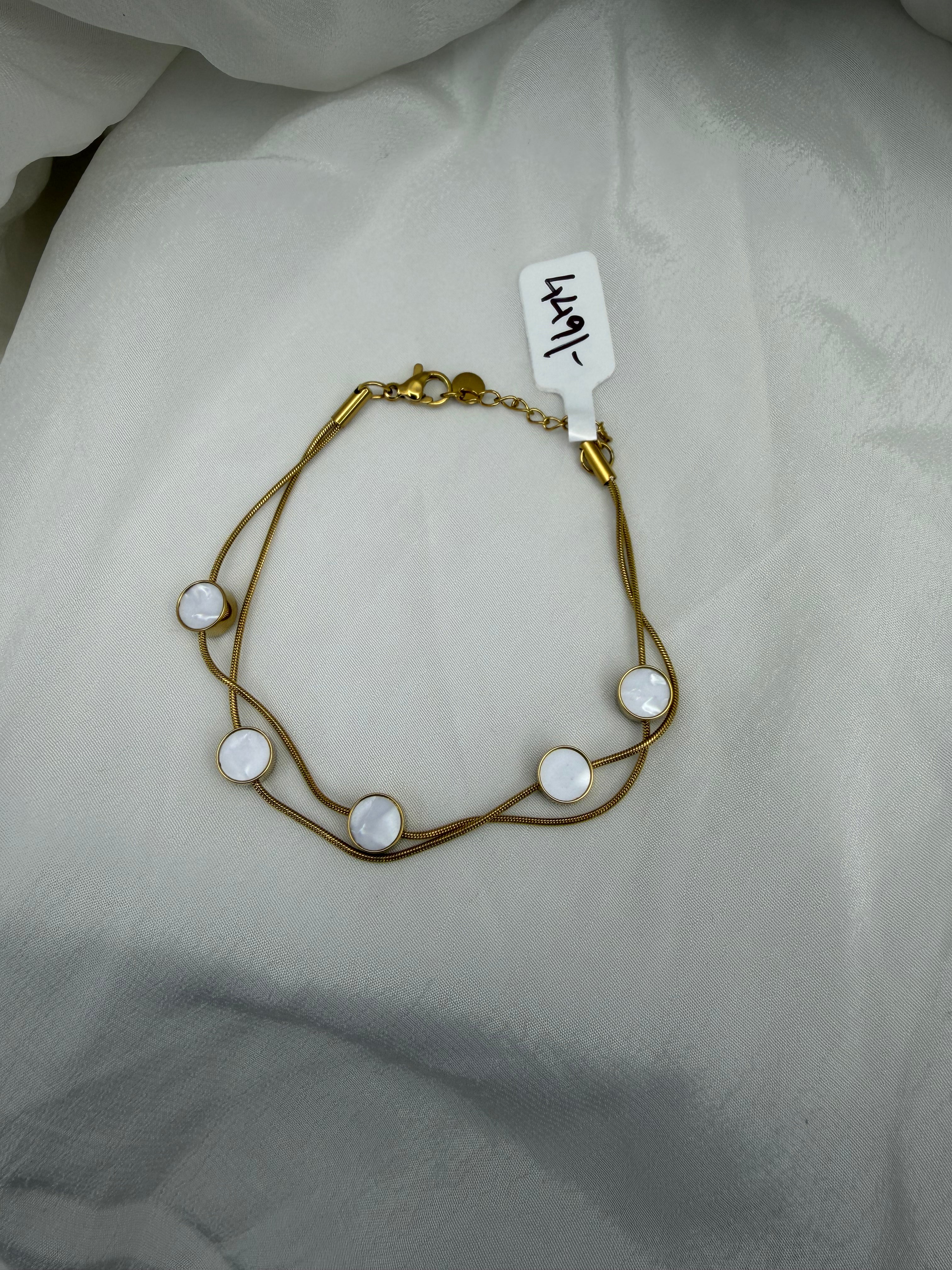 Twin Wave MOP Bracelet – Mother of Pearl