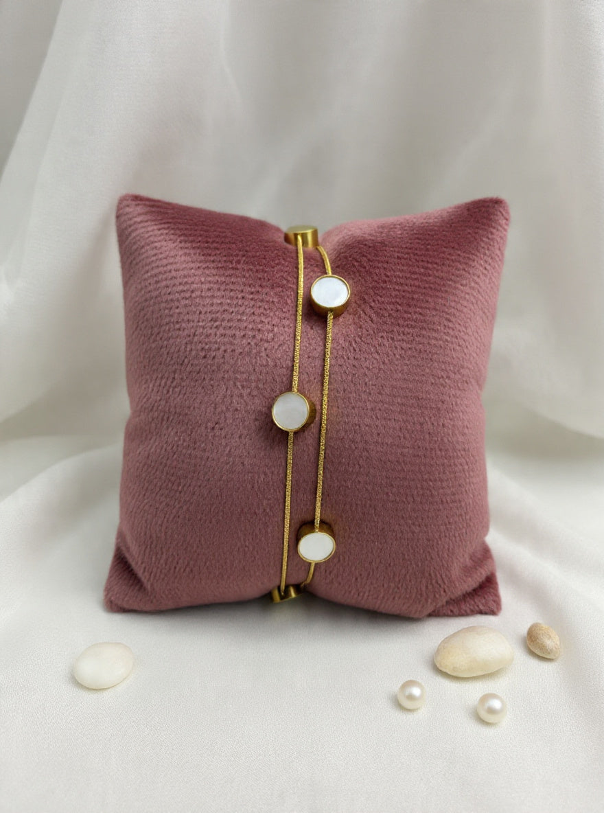 Twin Wave MOP Bracelet – Mother of Pearl
