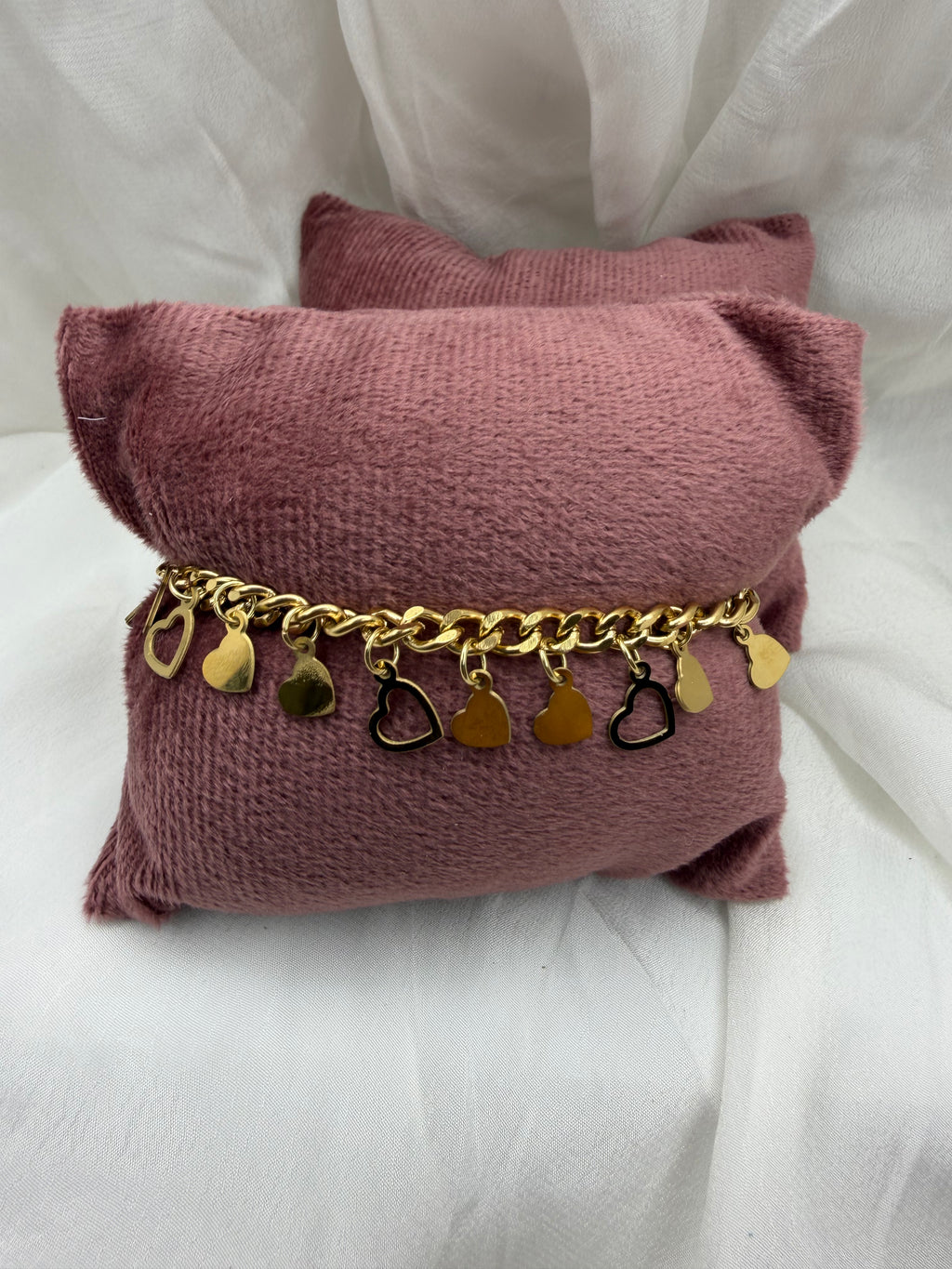 Sweetheart Charm Bracelet – 9 Hearts